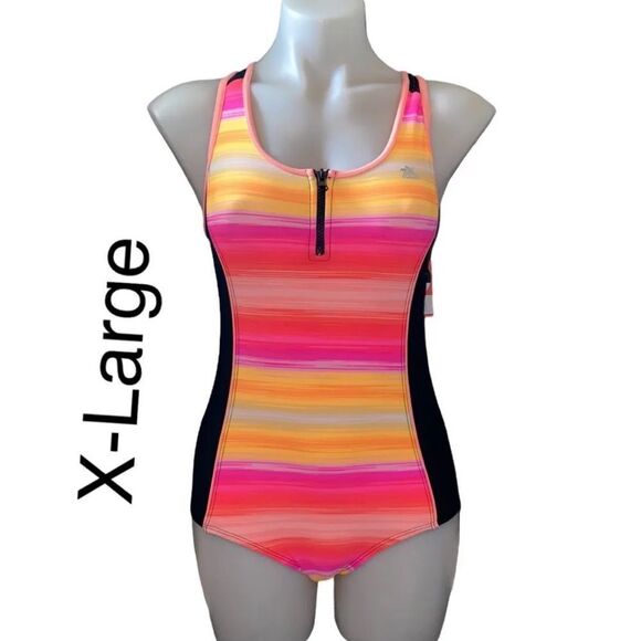 🔥🏖 Zeroposur swimsuit one piece New sz XL - Picture 1 of 6